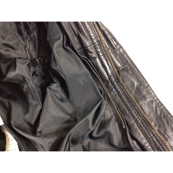 Vintage Leather Motorcycle Jacket Coat Mens Medium - Picture 10 of 10